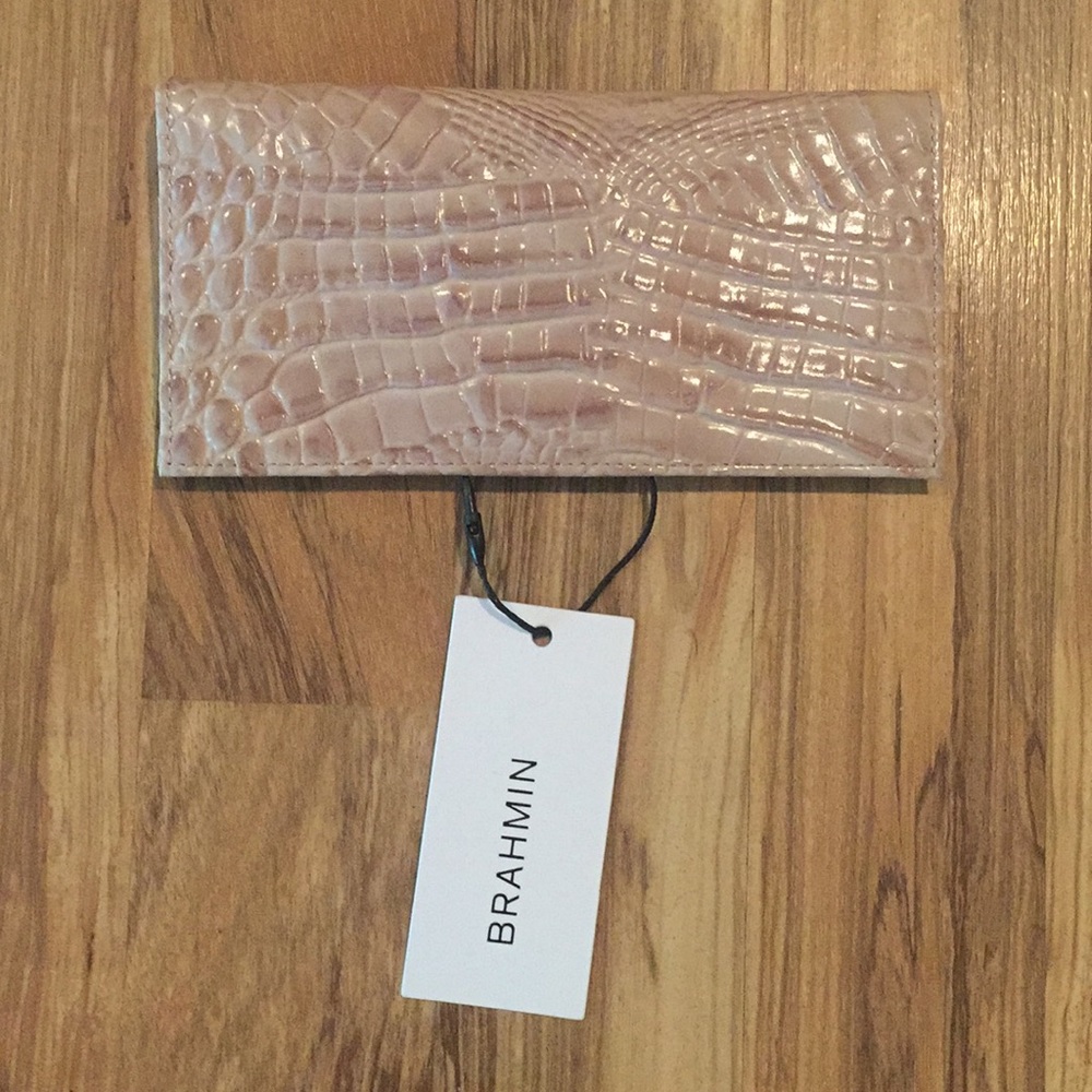 NEW Brahmin Genuine Leather checkbook cover